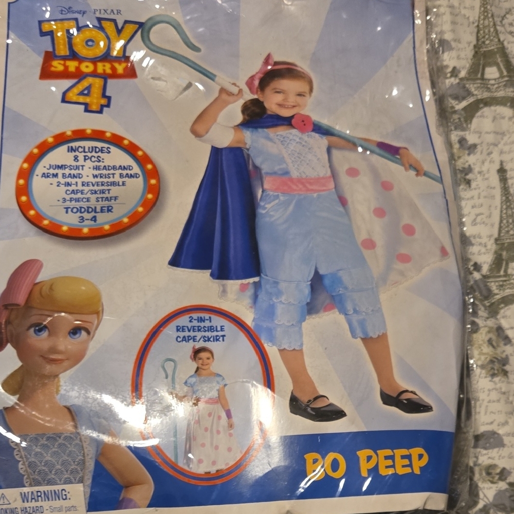 Disney Toy Story 4 Bo Peep Blue and Pink Costume